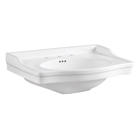 Fauceture VPB3308B Victorian 30" x 22" Ceramic Console Sink Top, White VPB3308B